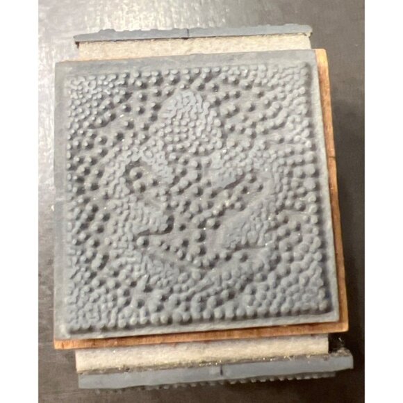 Stampendous! Autumn dots mini quad cube MTC06 2004 Wood Mounted Rubber Stamp - Picture 3 of 5